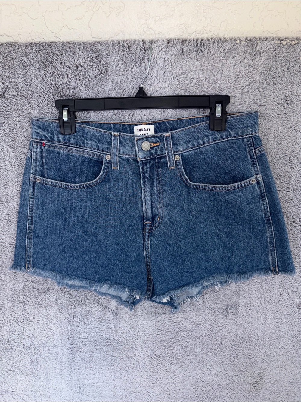 Sunday Best Blue Denim Cutoff Shorts size 28